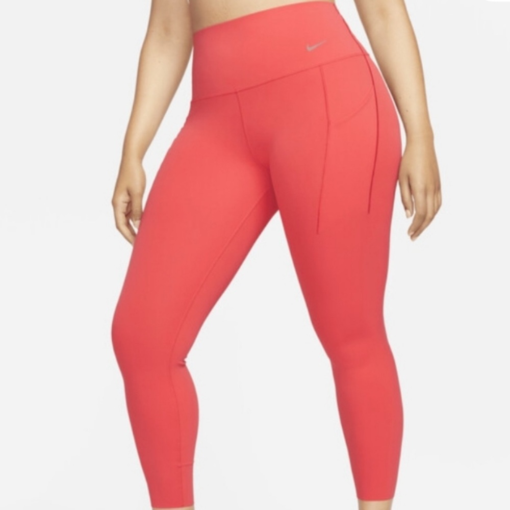 Nike Coral High-Waist Pocket Leggings